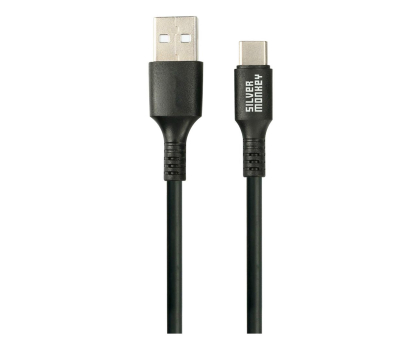 Kabel SILVER MONKEY Kabel USB-A na USB-C 1m czarny